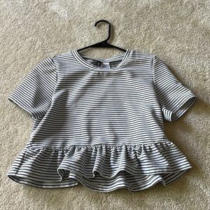 Black and White H&M Top